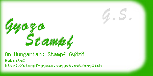 gyozo stampf business card